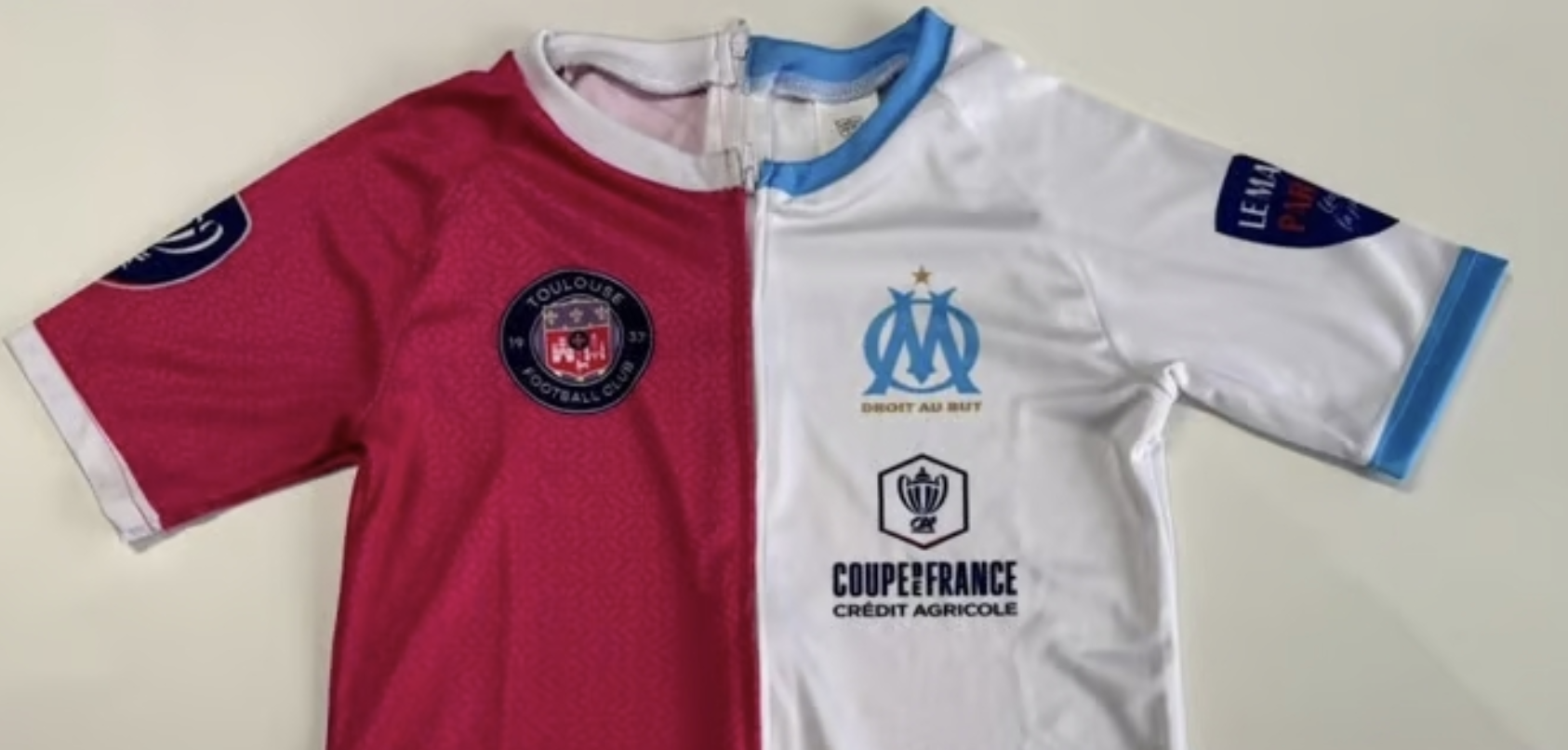 Coupe de France : la FFF lance un maillot moitié OM moitié TFC