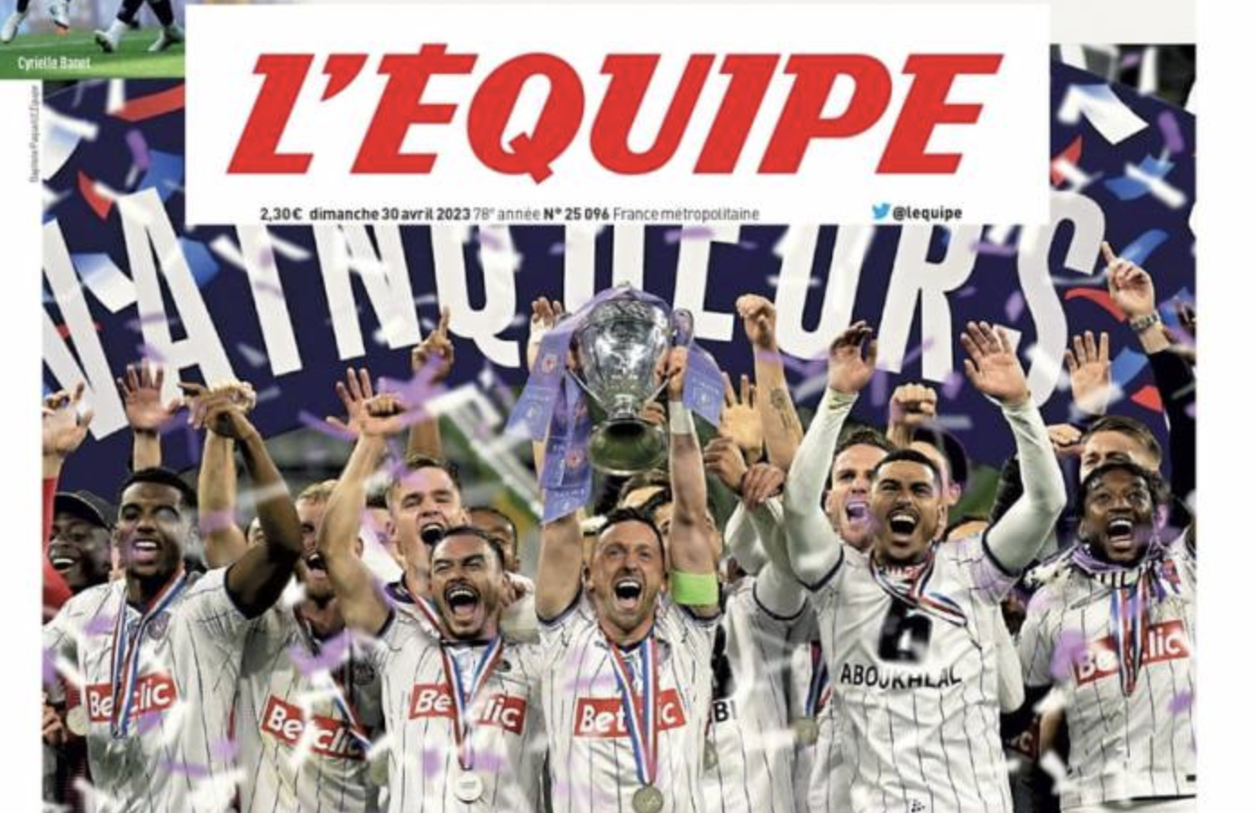 CONCOURS - Gagnez la Une de L’Équipe après la victoire du TFC en Coupe de France