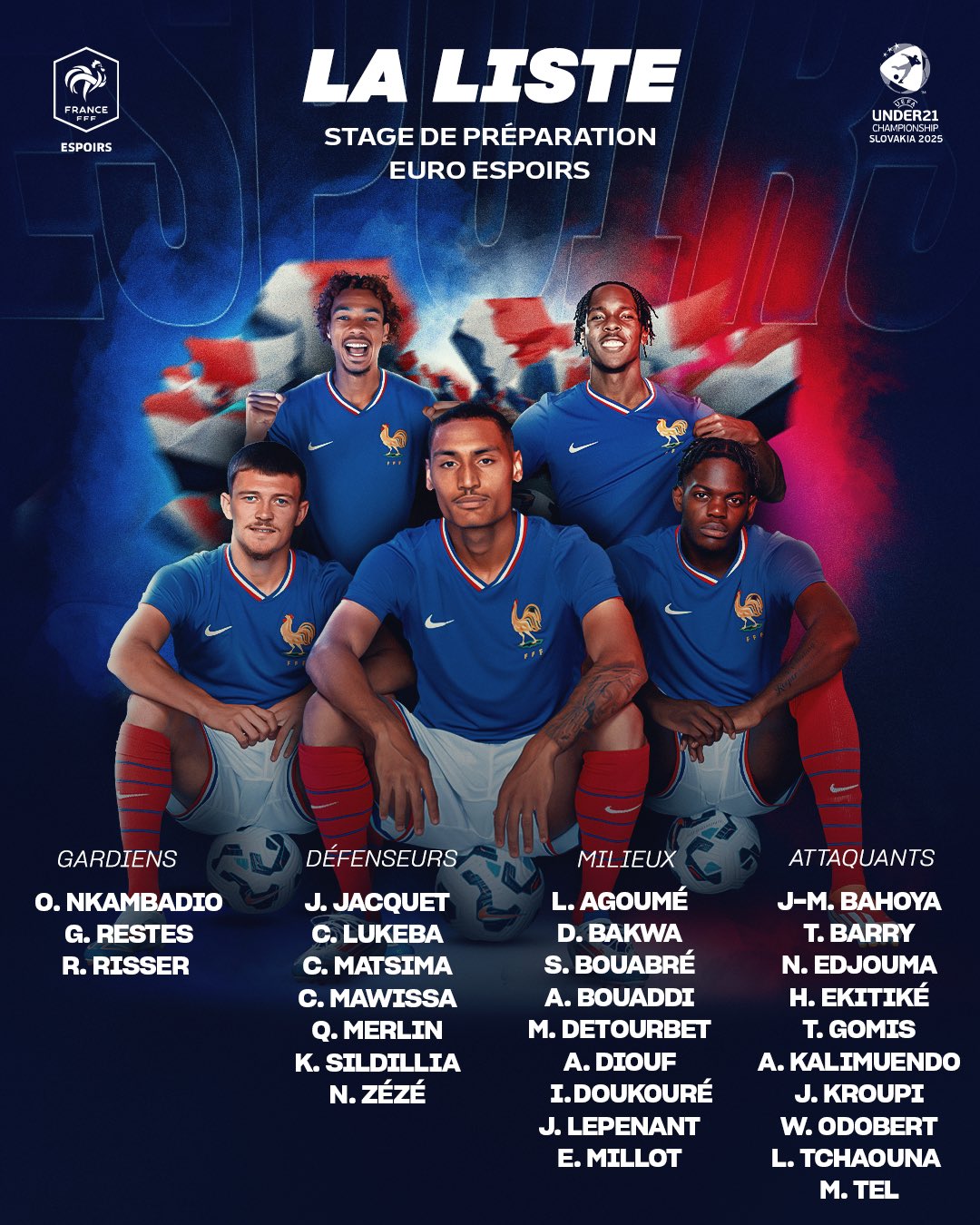 Euro Espoirs : Restes et Edjouma retenus pour le stage de préparation !