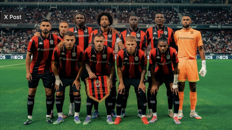 OGC Nice - TFC : le groupe niçois